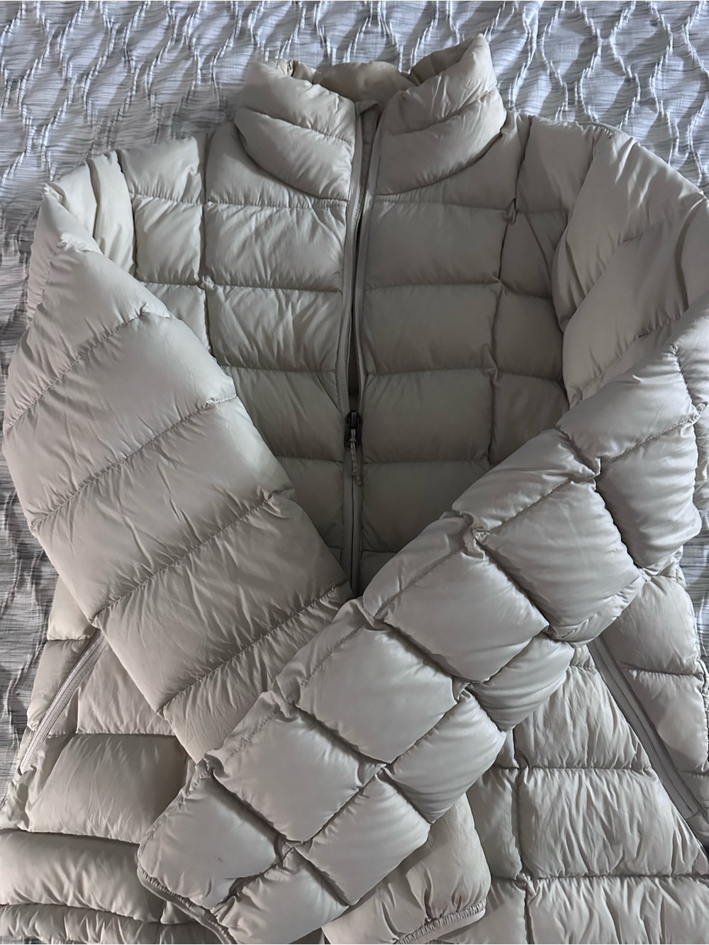 REI Women's Cream Quilted Packable Puffer Jacket